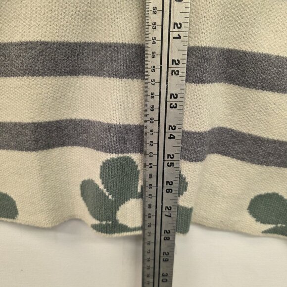 Blue Brush Pieced Cardigan Sweater Women's Size Medium - Picture 7 of 11